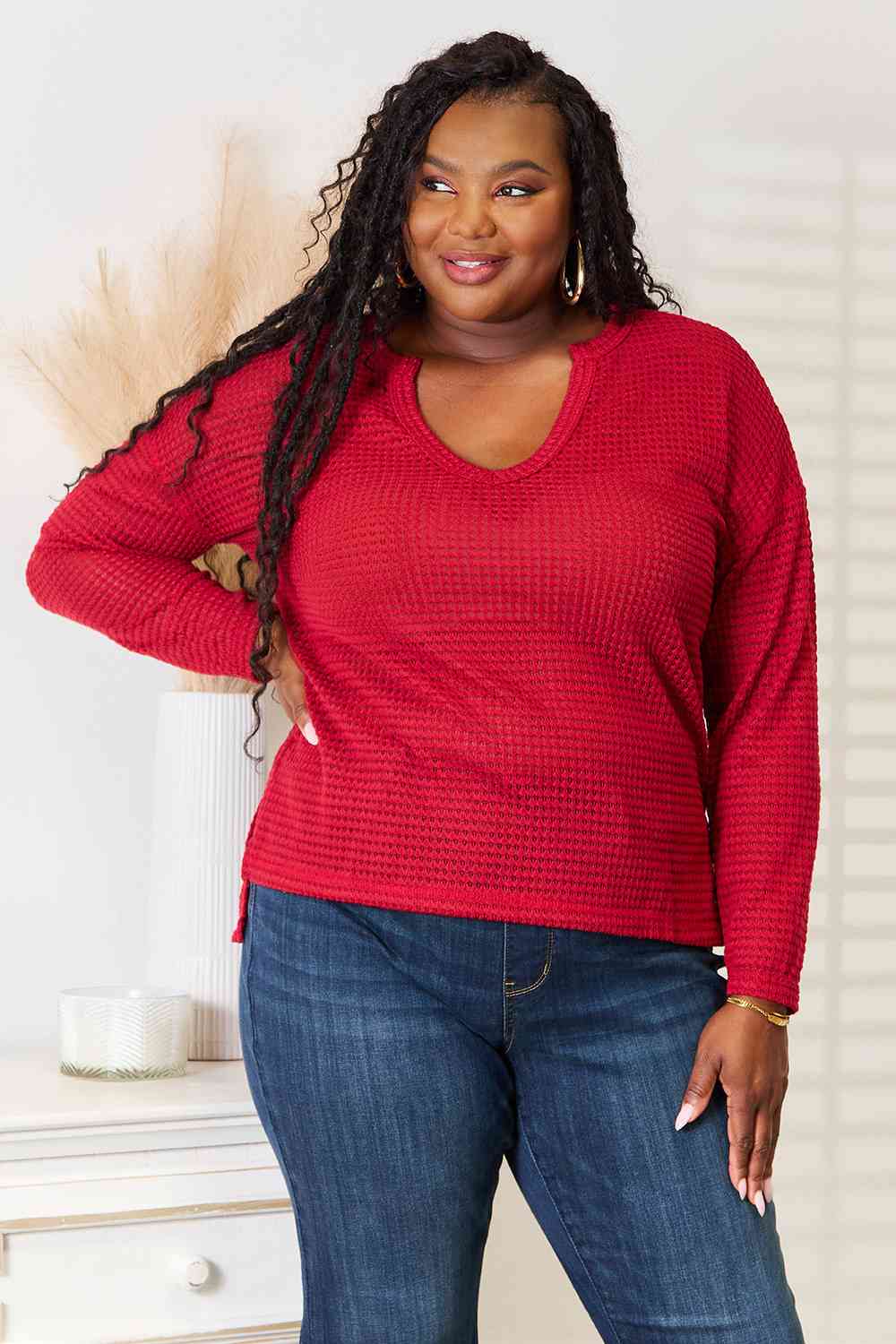 Culture Code Full Size Wide Notch Relax Top