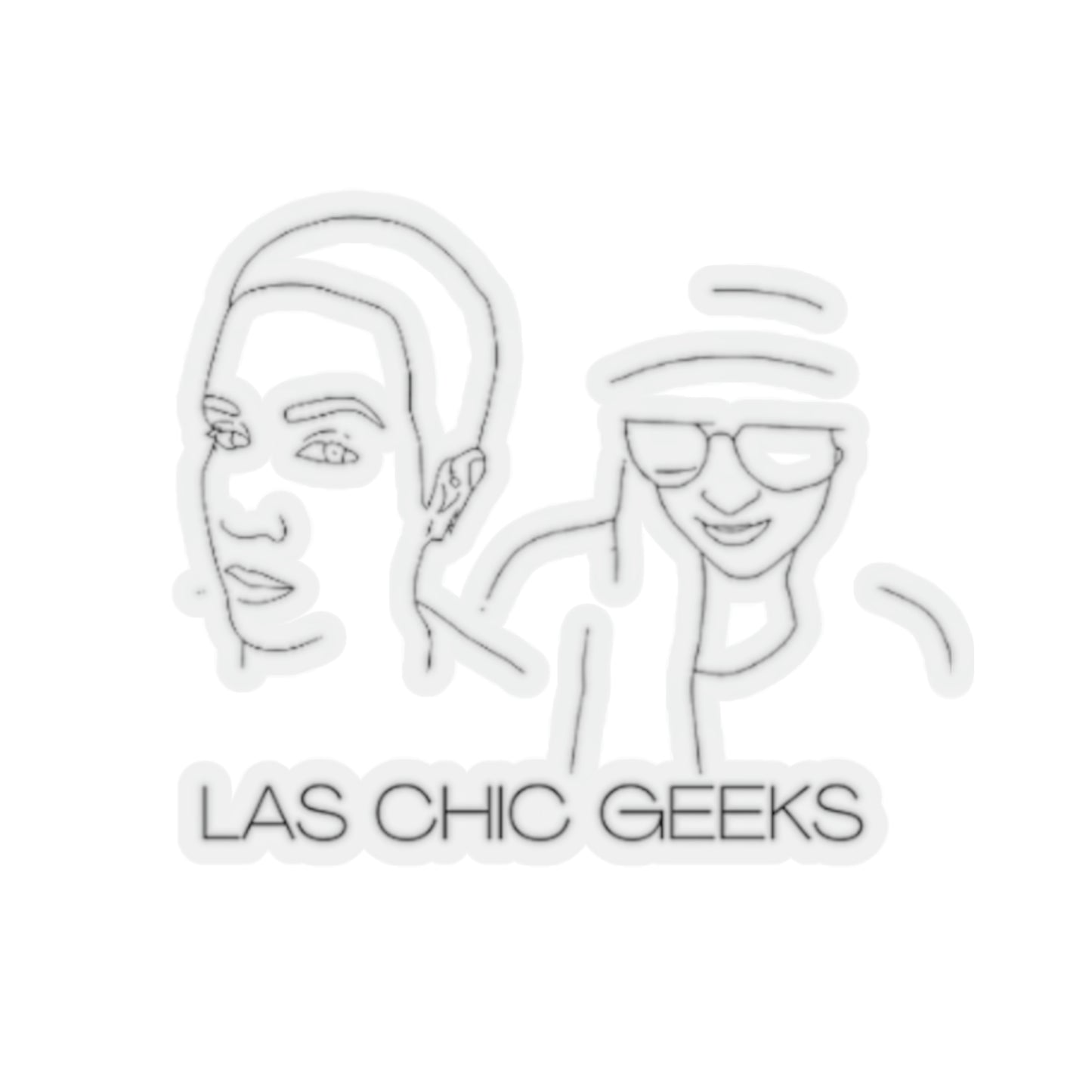 La Chic Geeks Logo Sticker