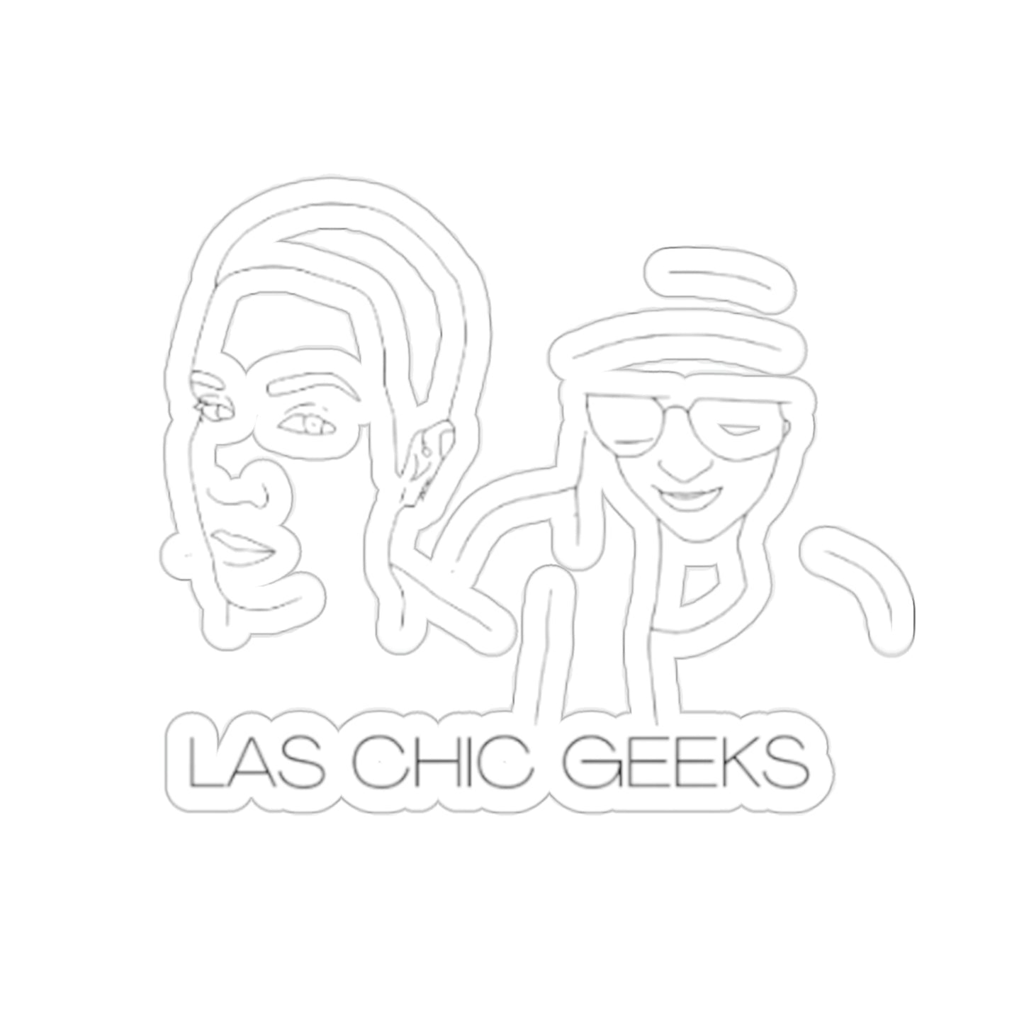 La Chic Geeks Logo Sticker