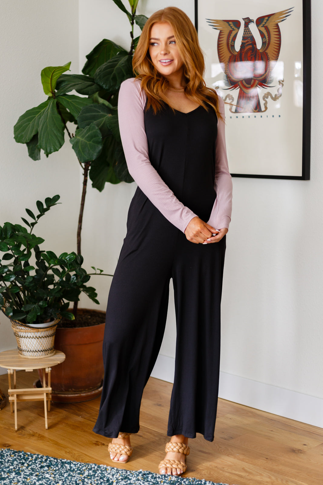 Cobblestone & Cafes Jumpsuit in Black